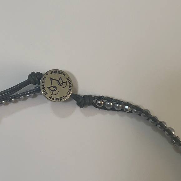 Soft Slate Gray Joseph Nogucci Beaded Bracelet- new - Picture 4 of 7